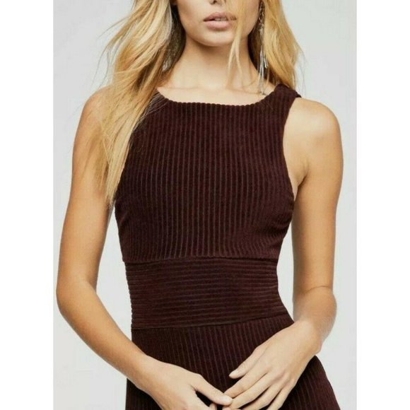 Free People Medium Vivian Mini Dress Plum - Picture 5 of 9